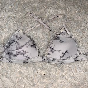 Marble bikini top